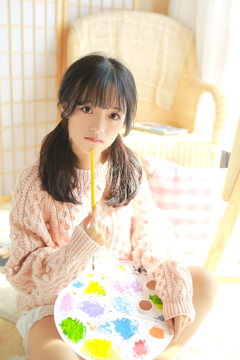 少女画-唯美女生 少女画清纯写真