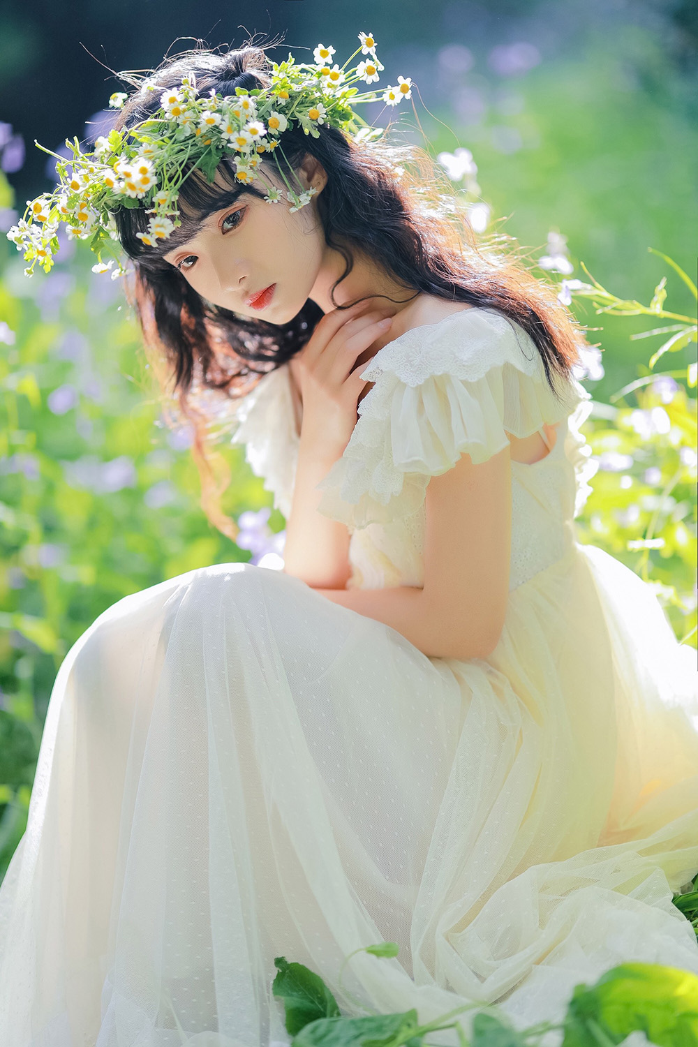 森林偶遇花与你清纯写真