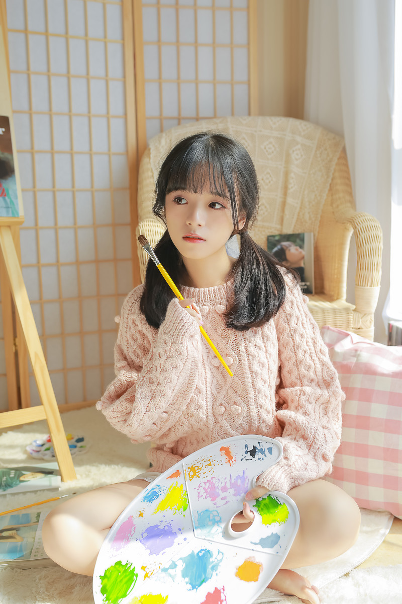 少女画-唯美女生 少女画清纯写真