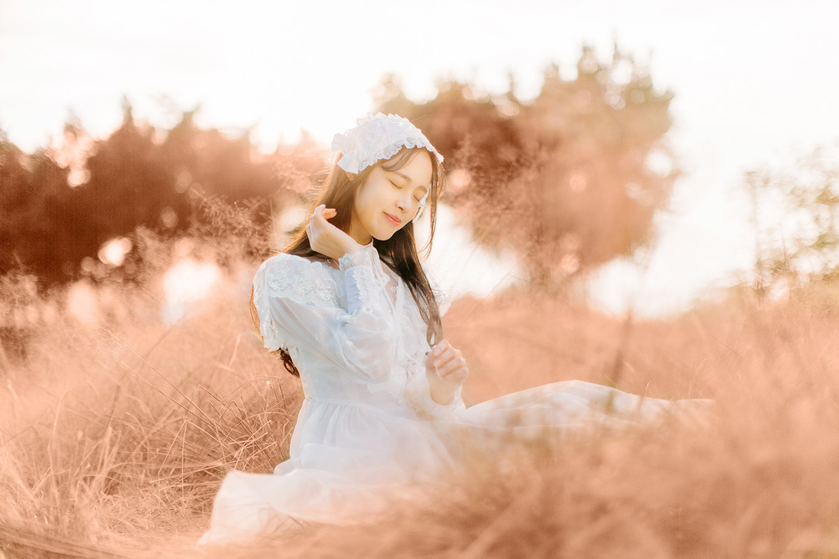 你是冬日里的暖阳清纯写真