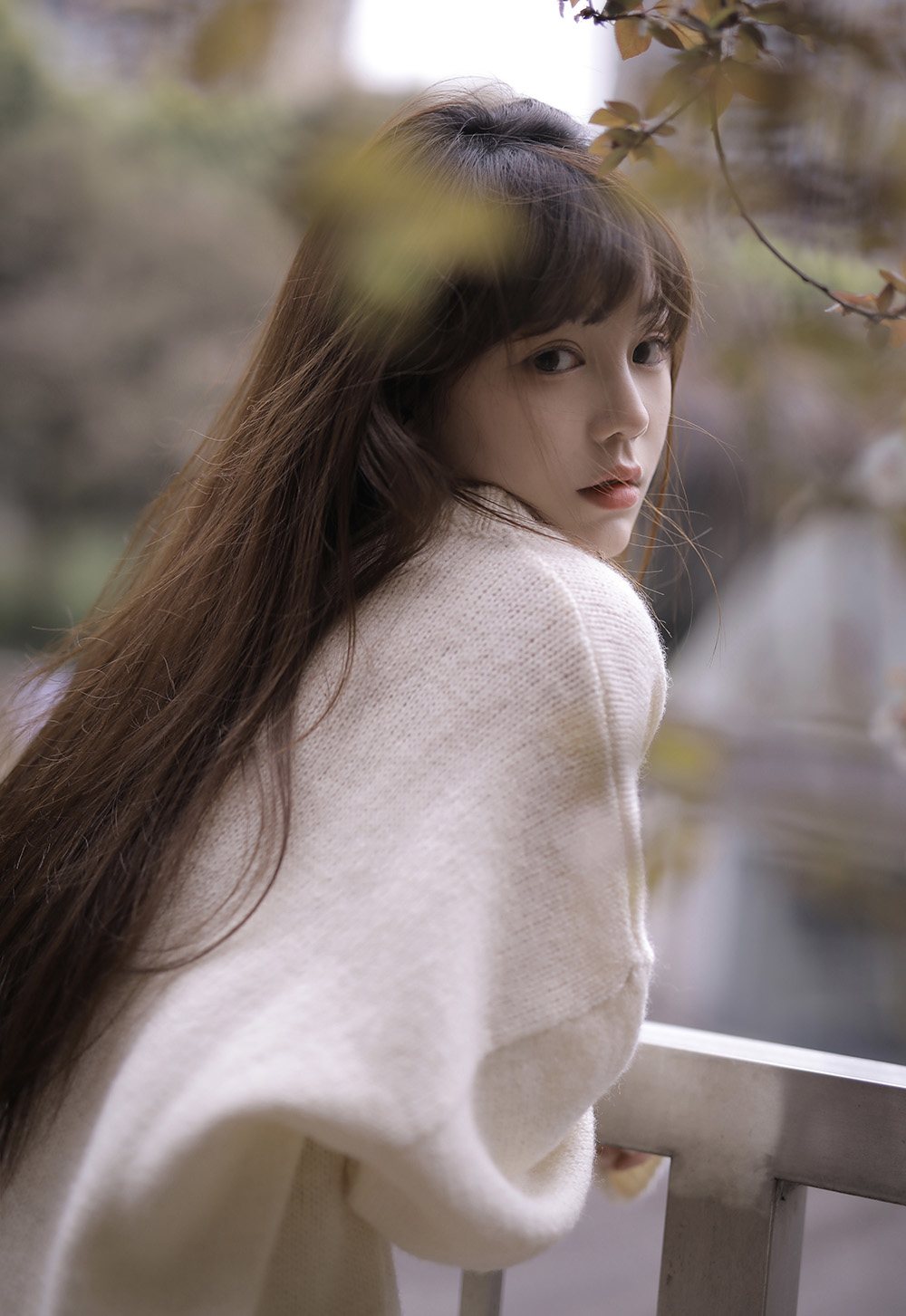 和你赶一场早樱清纯写真