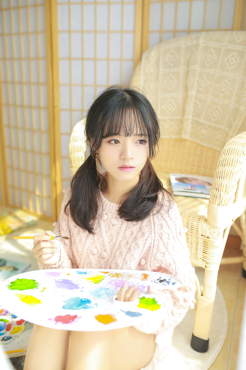 少女画-唯美女生 少女画清纯写真