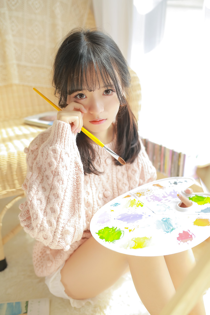 少女画-唯美女生 少女画清纯写真