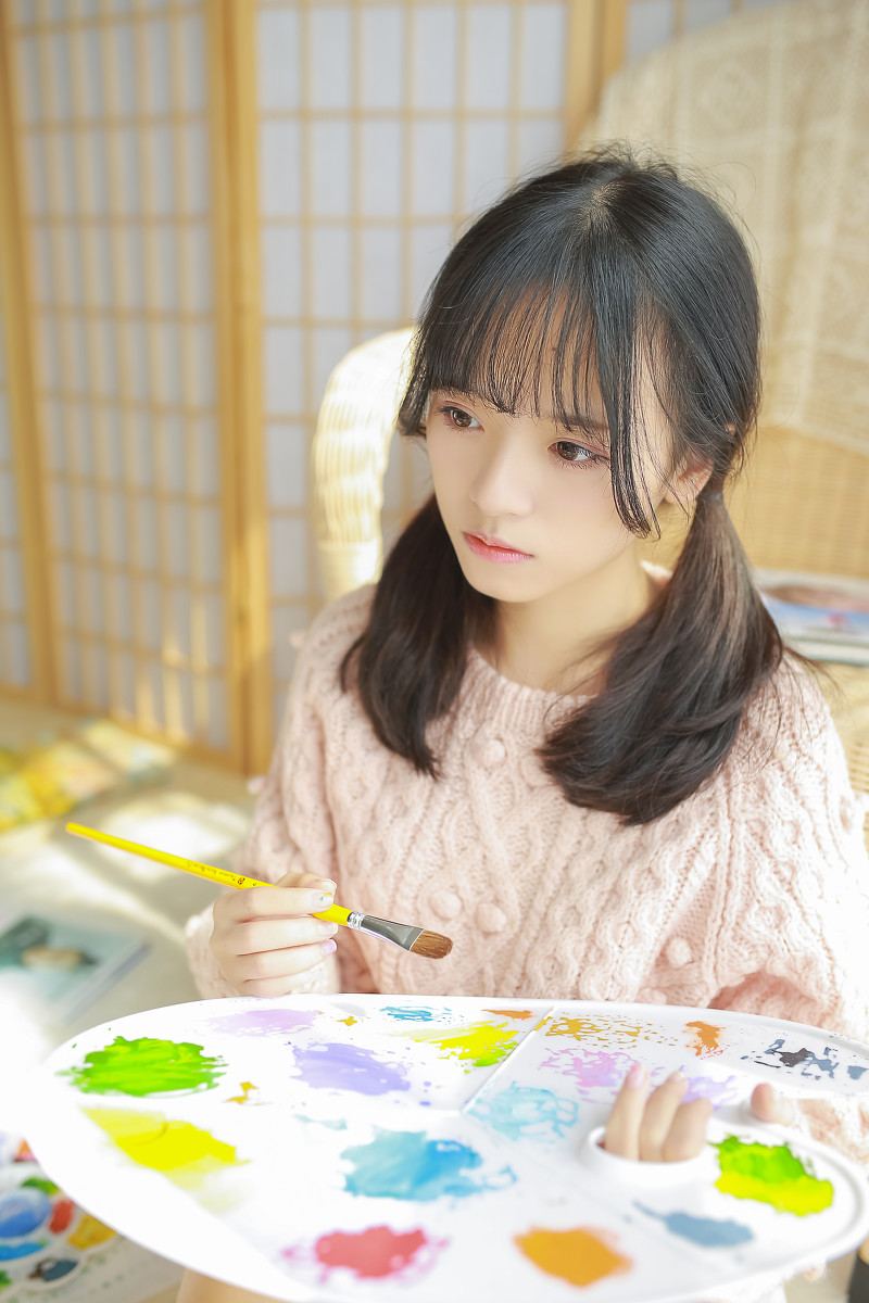少女画-唯美女生 少女画清纯写真